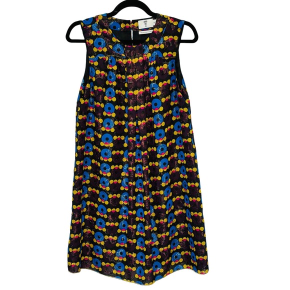 Anna Sui Target 20th Anniversary Collection Retro Metallic Mod Dress Size Medium - Picture 2 of 8